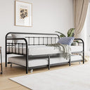 Metal Daybed Frame Twin with Steel Slats