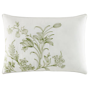 King Size Floral Toile Comforter Set – 7-Piece Cotton Bedding