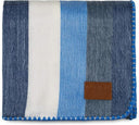 Alpaca Wool Throw Blanket 85" x 65" — Striped, Hypoallergenic