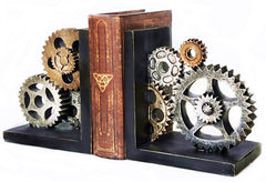 Decorative Gear Bookends Set of 2
