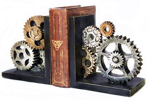 Decorative Gear Bookends Set of 2