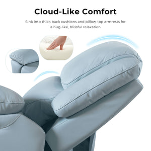 3-Piece Recliner Sofa Set – Leather Sectional with Loveseat & Arm Chair