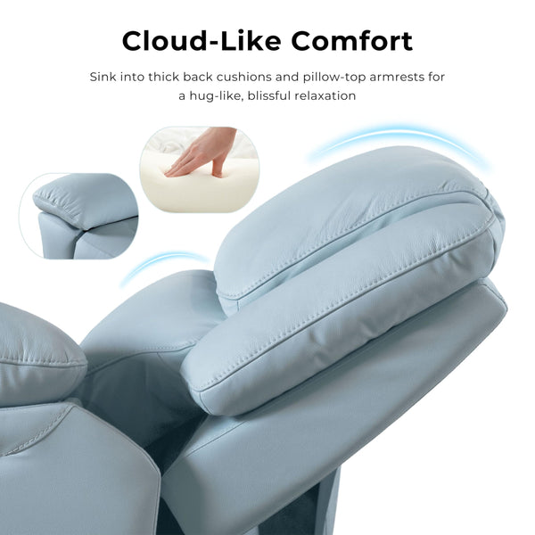 3-Piece Recliner Sofa Set – Leather Sectional with Loveseat & Arm Chair