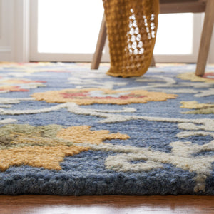 9x12 Handmade Wool Area Rug – Blossom Floral Collection