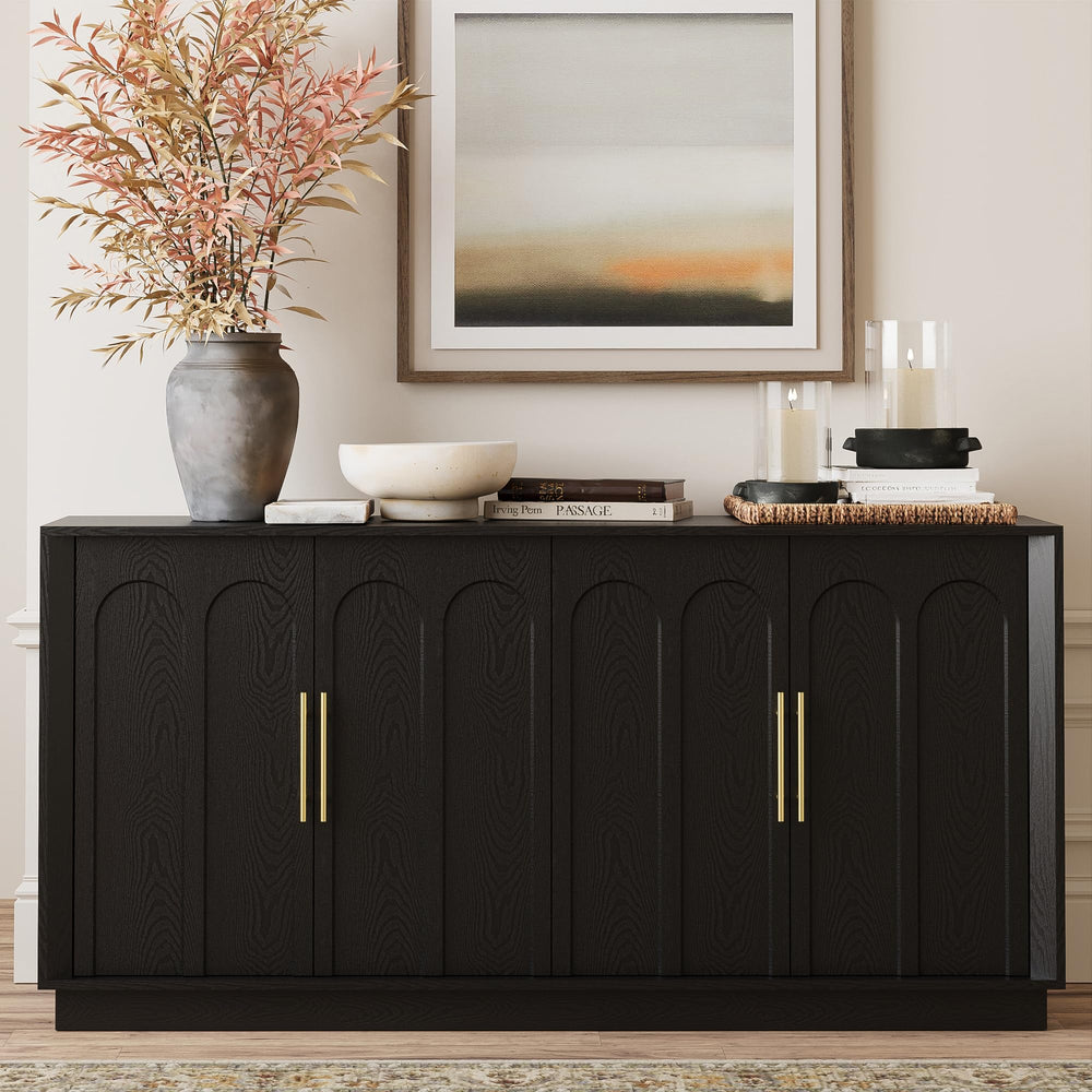 67" Arched Door Sideboard Buffet Cabinet with Storage
