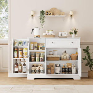 Buffet Cabinet with Storage & Adjustable Shelf