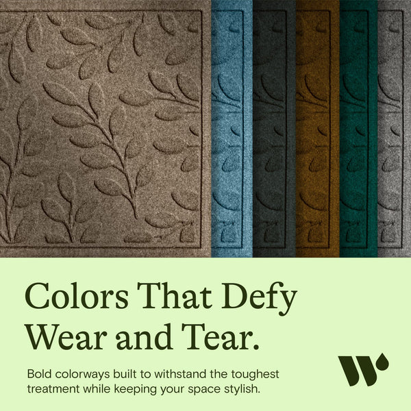 Heavy-Duty Indoor Outdoor Door Mat – Camel Leaf, 2' x 3'