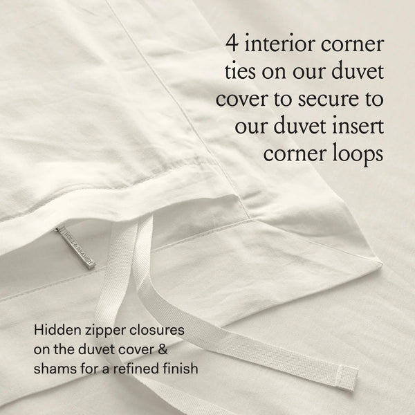 Organic Cotton Duvet Cover Set with Shams