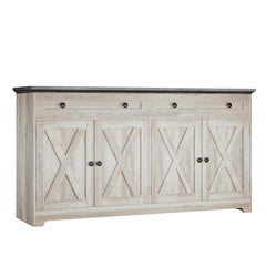 Farmhouse Buffet Cabinet Sideboard with Drawers and Coffee Bar Storage