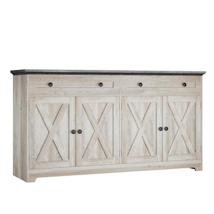 Farmhouse Buffet Cabinet Sideboard with Drawers and Coffee Bar Storage