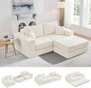 79" Modular Sectional Loveseat with Ottoman & Sleeper