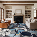 12x15 Floral Nylon Area Rug – Non-Slip, Fade Resistant, Rectangular