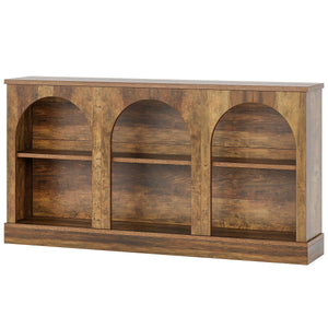 Narrow Entryway Console Table with 3-Tier Storage Shelf