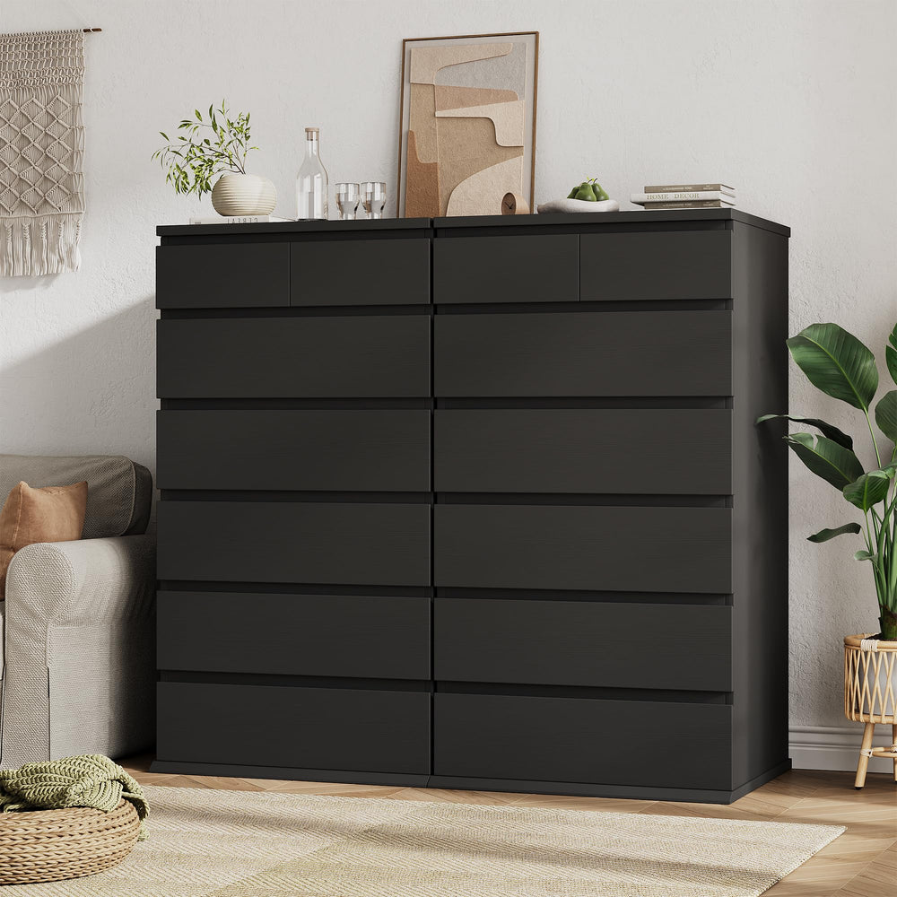 7-Drawer Tall Vertical Dresser with Jewelry Storage