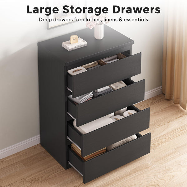 4-Drawer Dresser Chest of Drawers