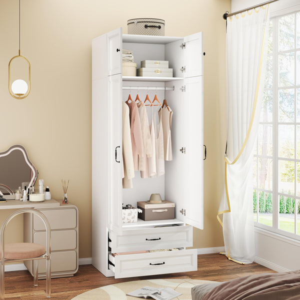 Armoire Wardrobe Closet with Drawers
