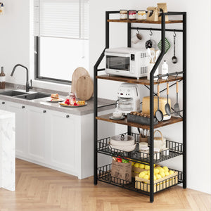 5-Tier Kitchen Baker's Rack with Microwave Stand