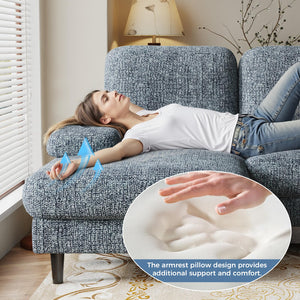 U-Shaped Sectional Sofa with Double Chaise Lounge