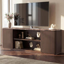 70" Fluted TV Stand with Faux Marble Top