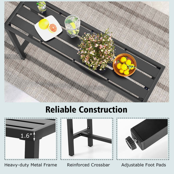 Metal Outdoor Bar Table – Counter Height Pub Dining Table