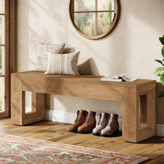 47-Inch Farmhouse Entryway Bench
