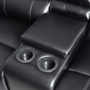 Reclining Sectional Sofa with Cup Holders & Storage