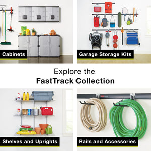 Freestanding Resin Storage Cabinet with Lockable Doors and Shelves