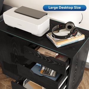 5-Drawer Mobile File Cabinet with Door and Printer Stand