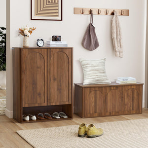 Lift-Top Storage Bench with Hidden Compartment