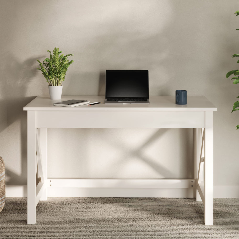 X-Pattern Writing Desk for Home Office, Bedroom & Study