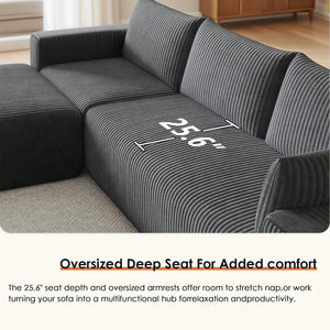 146" Modular Sectional Cloud Couch