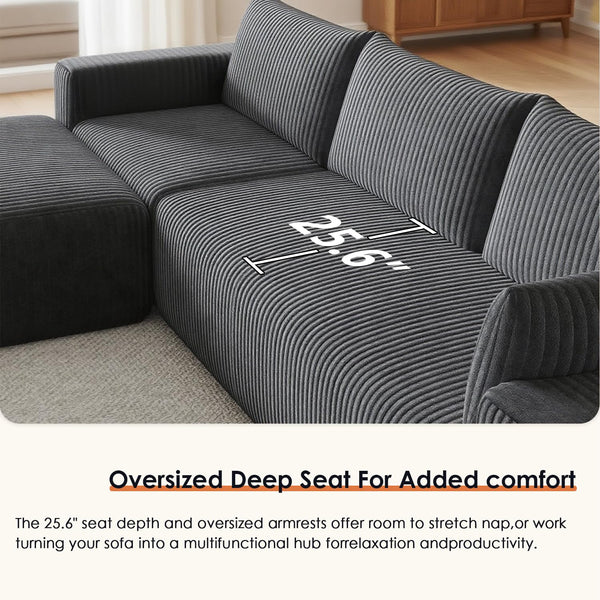 146" Modular Sectional Cloud Couch