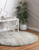 6 Ft Round Shag Area Rug – Soft Touch Polypropylene
