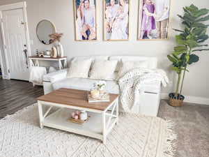 Farmhouse Coffee Table with Storage