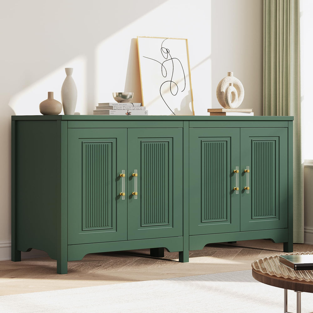 55" Fluted Buffet Cabinet with Storage