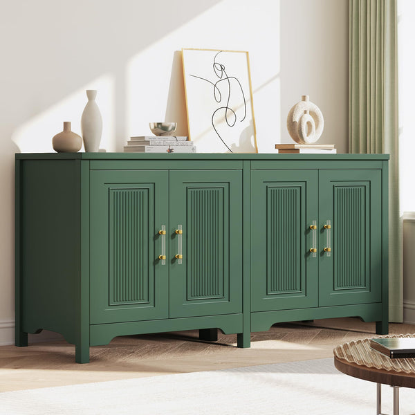 55" Fluted Buffet Cabinet with Storage