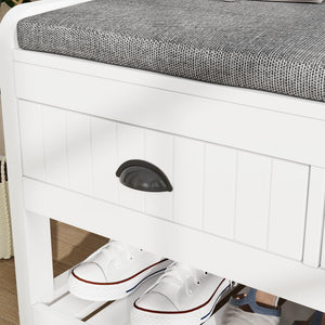 4-in-1 Hall Tree with Bench, Shoe Storage & Coat Rack