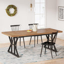 Farmhouse Dining Table 78.7-Inch for 6-8 People