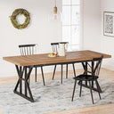 Farmhouse Dining Table 78.7-Inch for 6-8 People