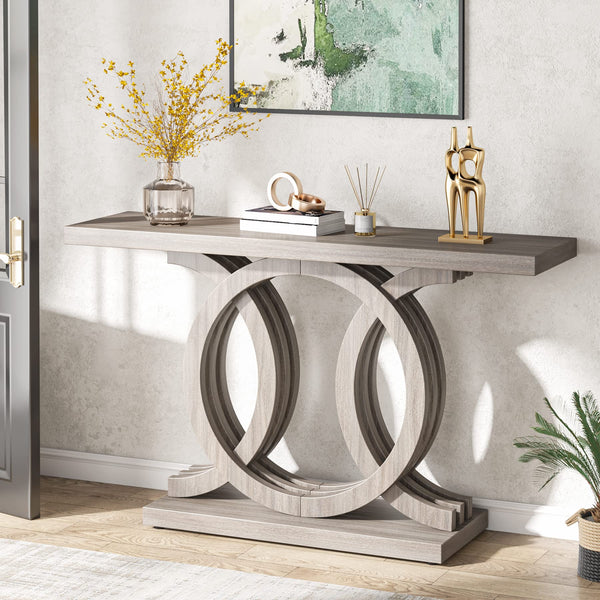 55" Geometric Console Table