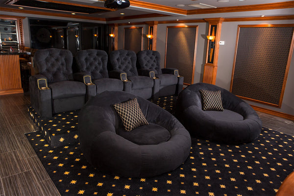 Cuddle Fabric Home Theater Seat