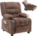 Kids Recliner Chair with Cup Holders & Side Pockets