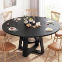 Extendable Round Dining Table for 4-8