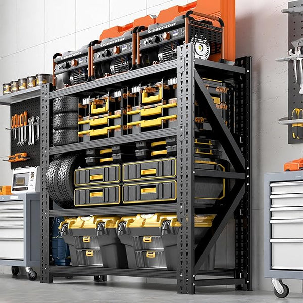 Heavy Duty Garage Storage Shelving Unit, 4-Tier Metal