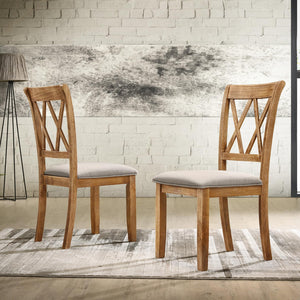 5-Piece Round Dining Table Set with 4 Chairs