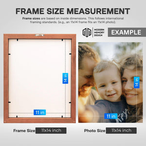 Wall Mount Picture Frame 33x15 Rectangular Wood