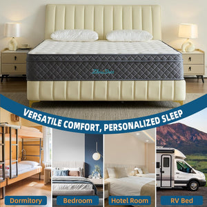 Gel Memory Foam Hybrid Mattress – Medium Firm, Pocket Spring, Fiberglass Free