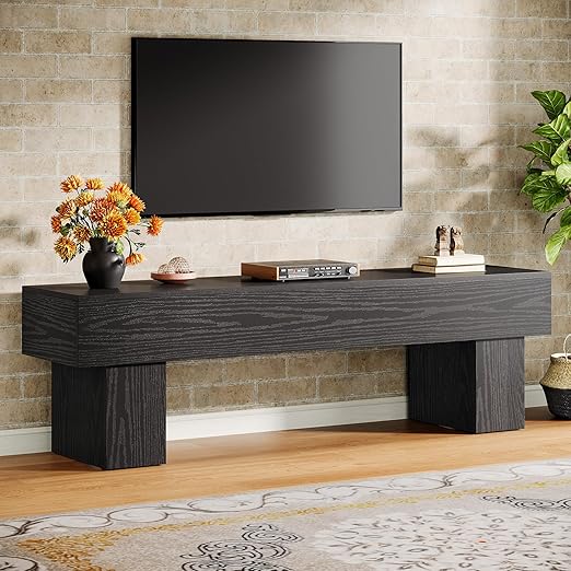63-Inch Farmhouse TV Stand with Media Console Storage