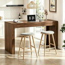 55" Faux Marble Bar Table