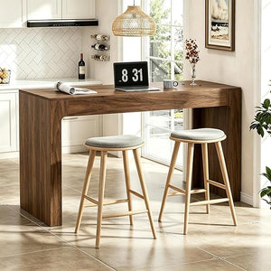 55" Faux Marble Bar Table